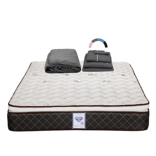 Foto 1 | Foto 1 | Colchón Spring Air Minesota King Size+Protector Lux+Sábanas Royal
