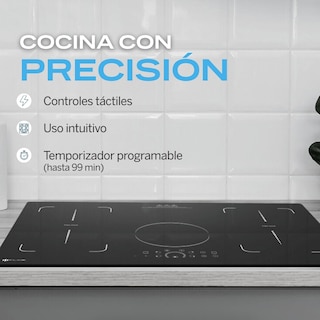 Foto 4 | Foto 4 | Fline Parrilla De Inducción Magnética Empotrable 5 Quemadores 4500w 110v Belfast 5