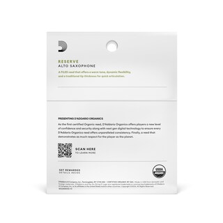 Foto 2 | Foto 2 | Cañas Para Saxofón Alto D'addario Organic Reserve 2.0 Strength - Venta Internacional.