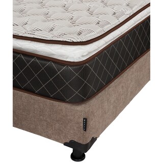 Foto 3 | Foto 3 | Colchón Spring Air Minesota Individual+Box Dicasa Café+Almohada Royal Twin+Sábanas Royal