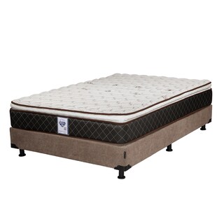 Foto 2 | Foto 2 | Colchón Spring Air Minesota Queen Size+Box Dicasa Café+2 Almohadas Oso+Sábanas Basic