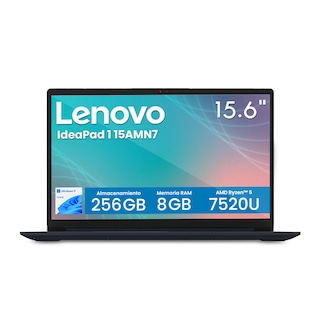 Foto 4 | Foto 4 | Combo Laptop Lenovo Ideapad 1 15amn7 Amd Ryzen 5-7520u 8gb 256gb Ssd Touch W11h Azul + Audifonos Bluetooth