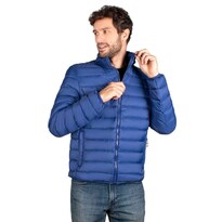 Chamarra De Pluma Ligera Packable Hombre Azul Marino