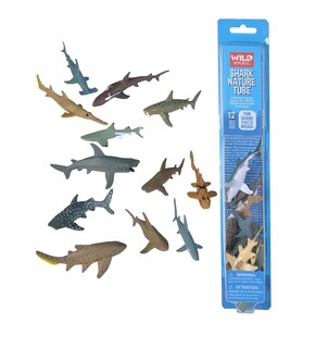 Foto 1 | Foto 1 | Tubo Natural Wild Republic De Shark Toys 12 Piezas De 4 A 9 Cm Niños A Partir De 3 Años - Venta Internacional.