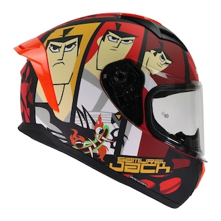 Foto 1 | Foto 1 | Casco Moto Samurai Jack Cartoon Network Mate Talla L