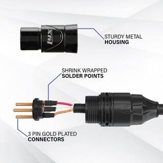 Foto 4 | Foto 4 | Cable De Micrófono Xlr Lyxpro De 25 Pies Balanceado Macho A Hembra - Venta Internacional.