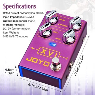 Foto 5 | Foto 5 | Pedal De Efectos Octave Joyo R-13 Xvi Con Guitarra Eléctrica Mod Effects - Venta Internacional.