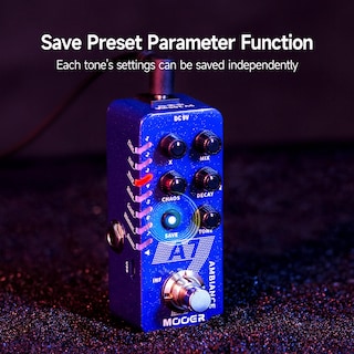 Foto 5 | Foto 5 | Pedal De Guitarra Mooer A7 Reverb Ambiance Con 7 Efectos Y Ajuste De Guardado - Venta Internacional.