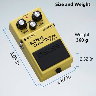 Foto 7 | Foto 7 | Pedal Super Overdrive Boss Sd-1 Con Fuente De Alimentación Y Cables - Venta Internacional.