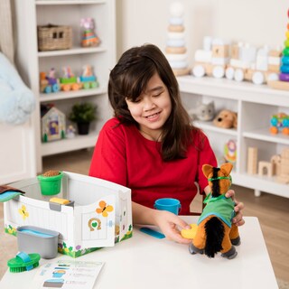 Foto 5 | Foto 5 | Set De Juego Melissa & Doug Feed & Groom Horse Con Juguete De Peluche 23 Piezas - Venta Internacional.
