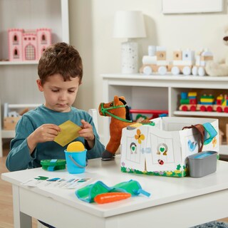 Foto 7 | Foto 7 | Set De Juego Melissa & Doug Feed & Groom Horse Con Juguete De Peluche 23 Piezas - Venta Internacional.