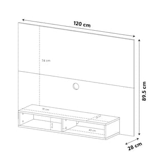 Foto 5 | Foto 5 | Panel Bertolini Flash Negro Para Tv Hasta 50''