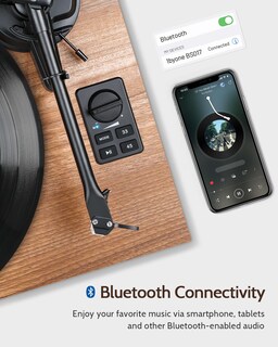 Foto 5 | Foto 5 | Sistema Hifi Con Tocadiscos Bluetooth 1byone Con Altavoces De 36 W - Venta Internacional.