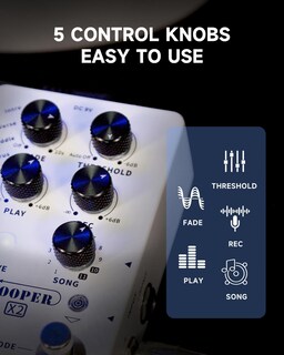 Foto 3 | Foto 3 | Guitarra Eléctrica Estéreo Looper Pedal Mooer Looper X2 - Venta Internacional.
