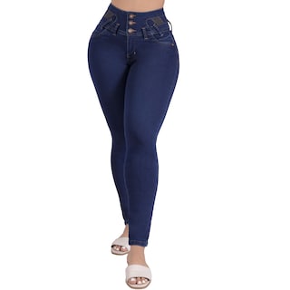 Foto 1 | Foto 1 | Jeans Mujer Levanta Glúteos Tiro Alto Stretch Sea Brazil
