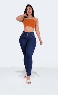 Foto 3 | Foto 3 | Jeans Mujer Levanta Glúteos Tiro Alto Stretch Sea Brazil