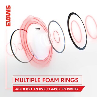 Foto 4 | Foto 4 | Paquete De Bombos Evans Emad System De 18 Pulgadas Y 1 Capa Con Anillos De Amortiguación - Venta Internacional.