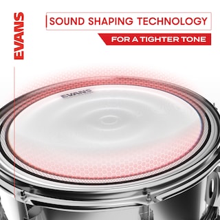Foto 3 | Foto 3 | Drum Heads Evans Ec2s Clear Rock Tompack (25 Cm 30 Cm 40 Cm) - Venta Internacional.
