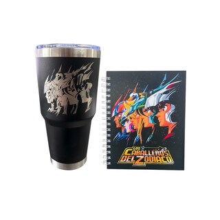 Foto 1 | Foto 1 | Termo Acero Inoxidable + Libreta Los Caballeros del Zodiaco