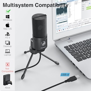 Foto 2 | Foto 2 | Micrófono Usb Fifine K669b Con Condensador Metálico Para Portátil - Venta Internacional.