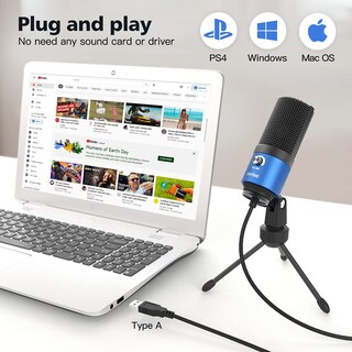 Foto 6 | Foto 6 | Micrófono Usb De Ordenador Fifine K669l Para Grabar Youtube - Venta Internacional.