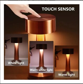 Foto 3 | Foto 3 | Lámpara De Mesa Control Táctil 3 Modo Usb Led Decoración