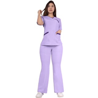 Foto 1 | Foto 1 | Uniforme Quirúrgico Dama Antifluido Semi Campana Morado Claro Sea Brazil