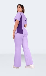 Foto 6 | Foto 6 | Uniforme Quirúrgico Dama Antifluido Semi Campana Morado Claro Sea Brazil