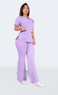 Foto 7 | Foto 7 | Uniforme Quirúrgico Dama Antifluido Semi Campana Morado Claro Sea Brazil