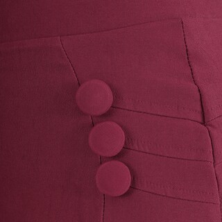 Foto 7 | Foto 7 | Falda Short Vino Con Botones Laterales Sea Brazil
