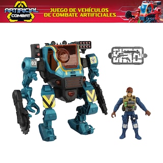 Foto 5 | Foto 5 | Juguete Robot Militar Mecha De Combate Con Figura De Soldado Y Accesorios