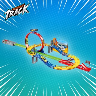 Foto 2 | Foto 2 | Pista De Juguete Con Curvas Loop De 360° Y Vehículos De Carreras