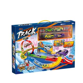 Foto 3 | Foto 3 | Pista De Juguete Con Curvas Loop De 360° Y Vehículos De Carreras