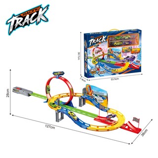 Foto 5 | Foto 5 | Pista De Juguete Con Curvas Loop De 360° Y Vehículos De Carreras