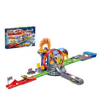 Foto 1 | Foto 1 | Pista De Juguete Con Loop 360° Aro De Fuego Y Coches De Carreras Para Niños