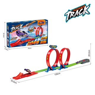 Foto 3 | Foto 3 | Pista De Juguete De Carros Con Doble Loop 360° Y Rampa De Velocidad