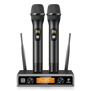 Foto 1 | Foto 1 | Sistema De Micrófono Inalámbrico Tonor Tw820 Negro Alcance De 200 Pies - Venta Internacional.