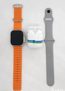 Foto 7 | Foto 7 | Kit Smartwatch T800 Ultra Con Monitoreo Fitness Notificaciones De Correas Y Audífonos Bluetooth Color Gris.