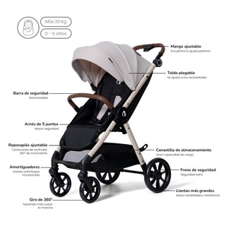 Foto 2 | Foto 2 | Carriola Compacta Unyotons K6 Beige Plegable