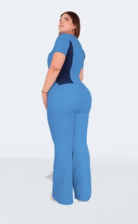 Foto 3 | Foto 3 | Uniforme Quirúrgico Dama Antifluido Semi Campana Azul Sea Brazil