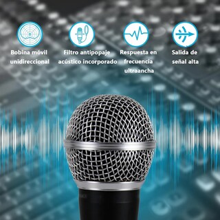 Foto 2 | Foto 2 | Micrófono Dinámico Supercardioide Profesional Karaoke Negro