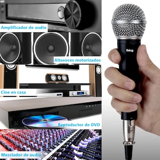 Foto 3 | Foto 3 | Micrófono Dinámico Supercardioide Profesional Karaoke Negro