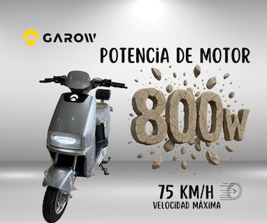 Foto 2 | Foto 2 | Bicicleta Eléctrica Motor 800 W Garow Cielo Gris