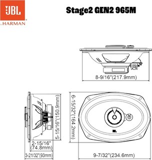 Foto 6 | Foto 6 | Bocinas JBL para Auto Stage2 965m Gen2 6x9 Pulgadas 560 W Máx