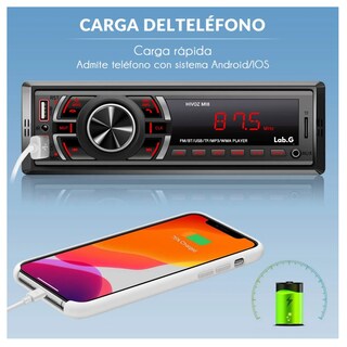 Foto 2 | Foto 2 | Auto Estereo Lab.g Coche Reproductor Mp3 Radio Con Bt Aux Usb Sd Negro