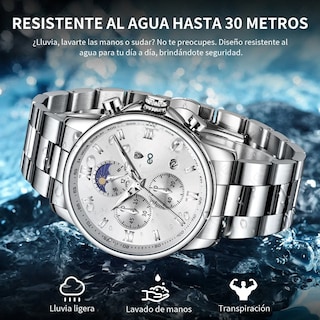 Foto 2 | Foto 2 | Reloj Eo Safe Imports Plateado para Hombre