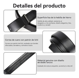 Foto 6 | Foto 6 | Cinturon para Hombres Belug 3 Piezas