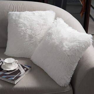 Foto 1 | Foto 1 | Fundas De Cojines Nordeco Home Luxury De Piel Sintética De 45 X 45 Cm Color Blanco - Venta Internacional.