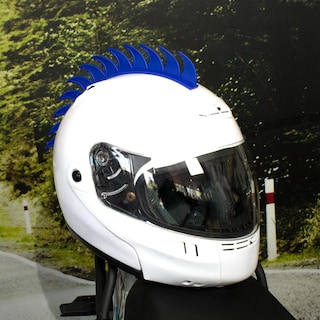 Foto 4 | Foto 4 | Cuernos Adorno Mohicano Para Cascos Motos Azul Kinlley