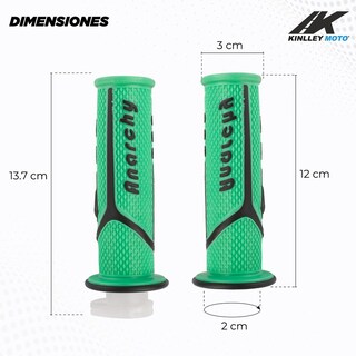 Foto 2 | Foto 2 | Jgo Puños Verde Para Moto Motocicleta Universal Kinlley